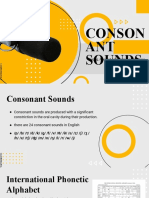 Consonant Sounds: Voicing, Place, and Manner