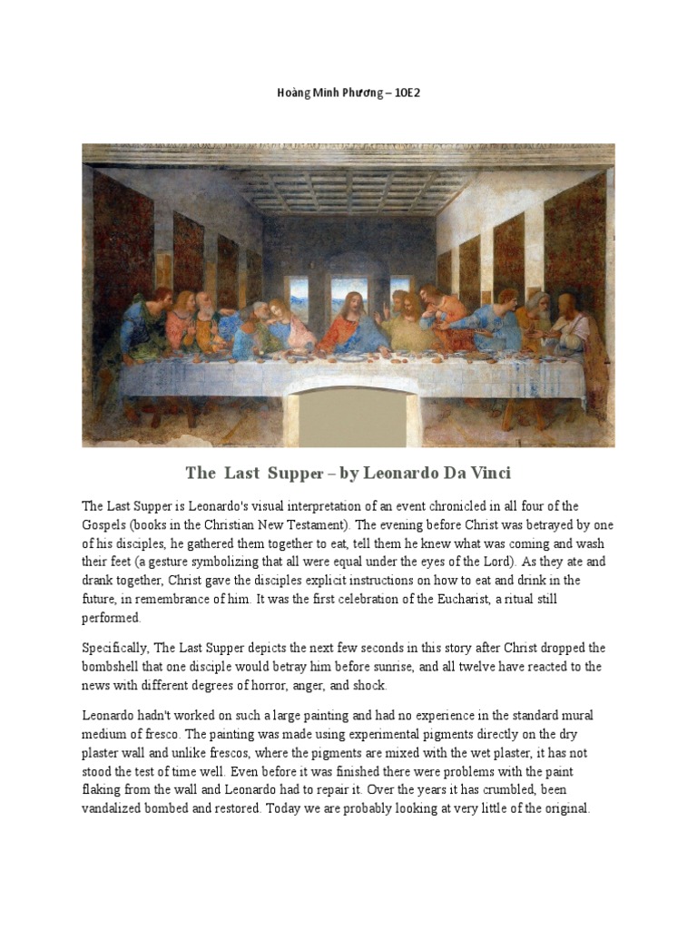 The Last Supper PDF Last Supper Jesus
