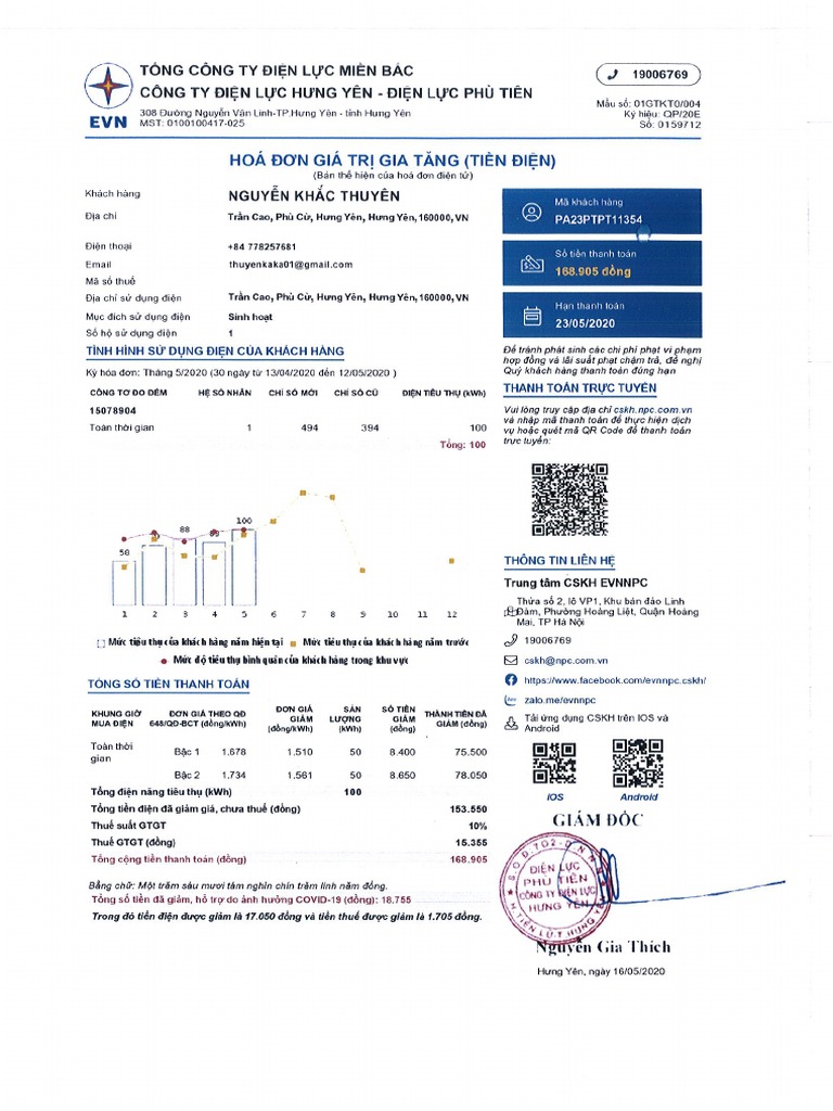 Electric Bill Pdf