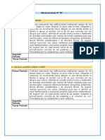 Observaciones 4º "B"