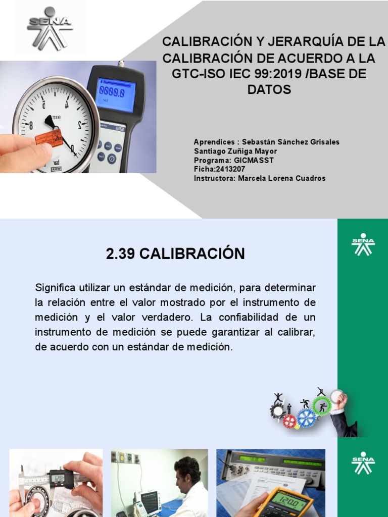 Definición Calibración, Jerarquía de La Calibración1 PDF