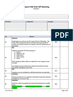 Project HSE Kickoff Meeting Minutes Template 1661784319