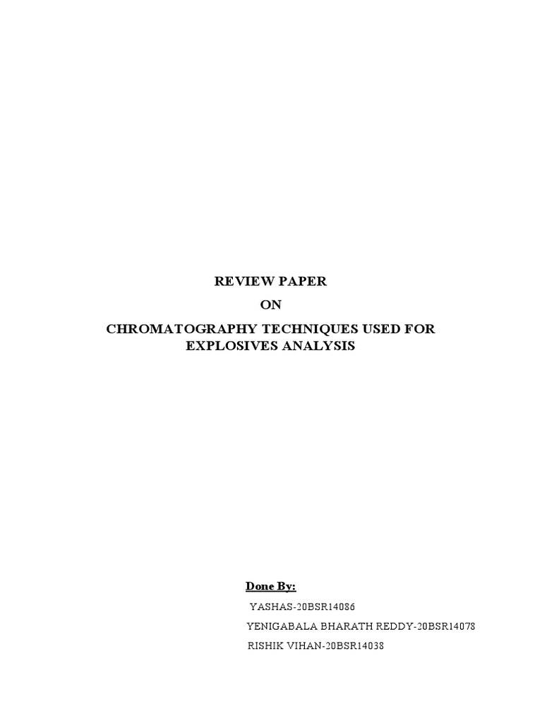 Arson And Explosives Pdf Mass Spectrometry Gas Chromatography