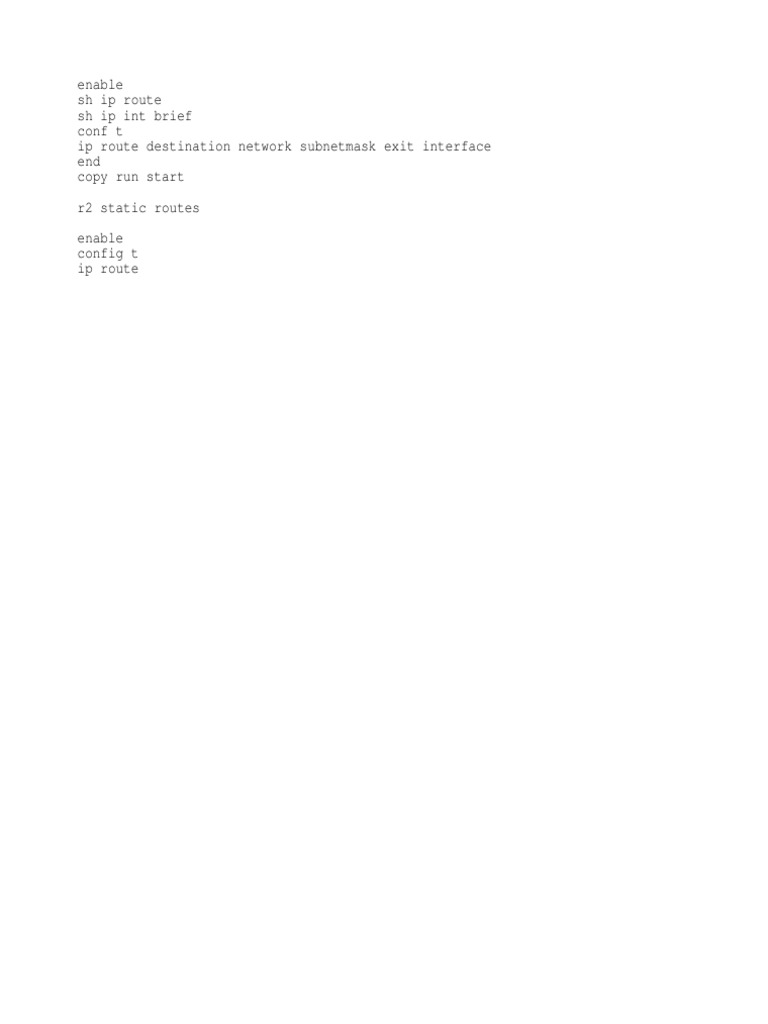 Static Routes PDF