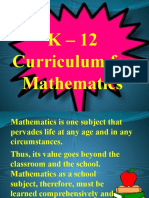 K-12 Mathematics Curriculum Overview