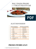 Proposal Usaha Pisang Goreng Coklat Palm Sugar Janah