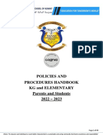 KG - ES Student Parent Handbook - 5SEP2022