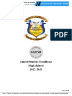 FINAL UPDATED Parent - Student Handbook High School 6sep