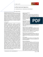 Cost Effective Submarine Electrophoresis Apparatus