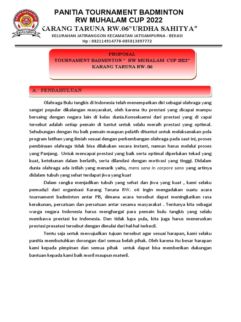 PROPOSAL Tournament Badminton RW 006 Fix Print PDF