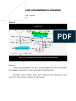 Tugas Resume Video Matematika Peminatan