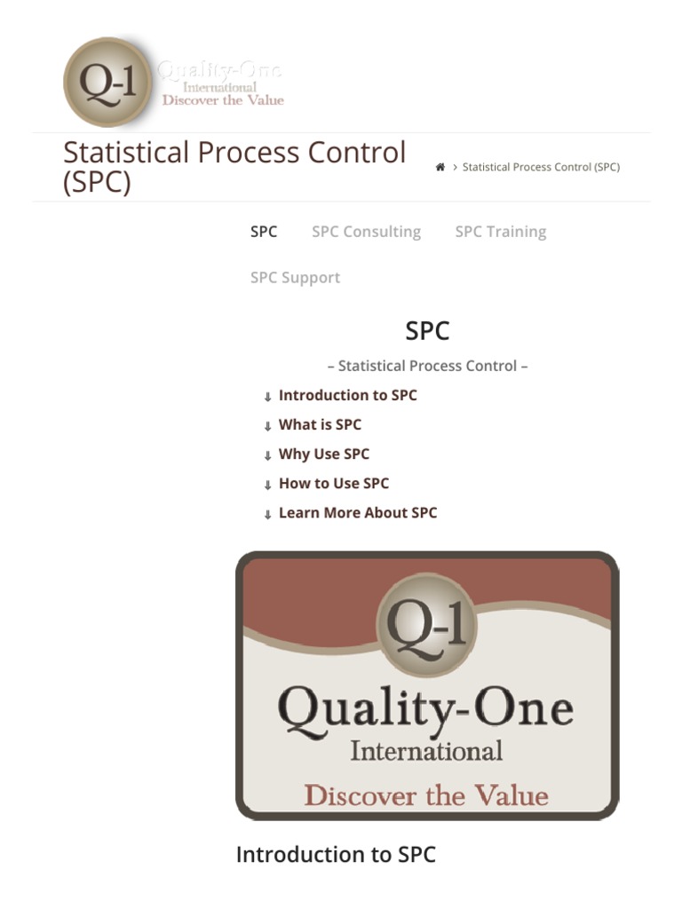 SPC Quality One | Download Free PDF | Sampling (Statistics) | Mean