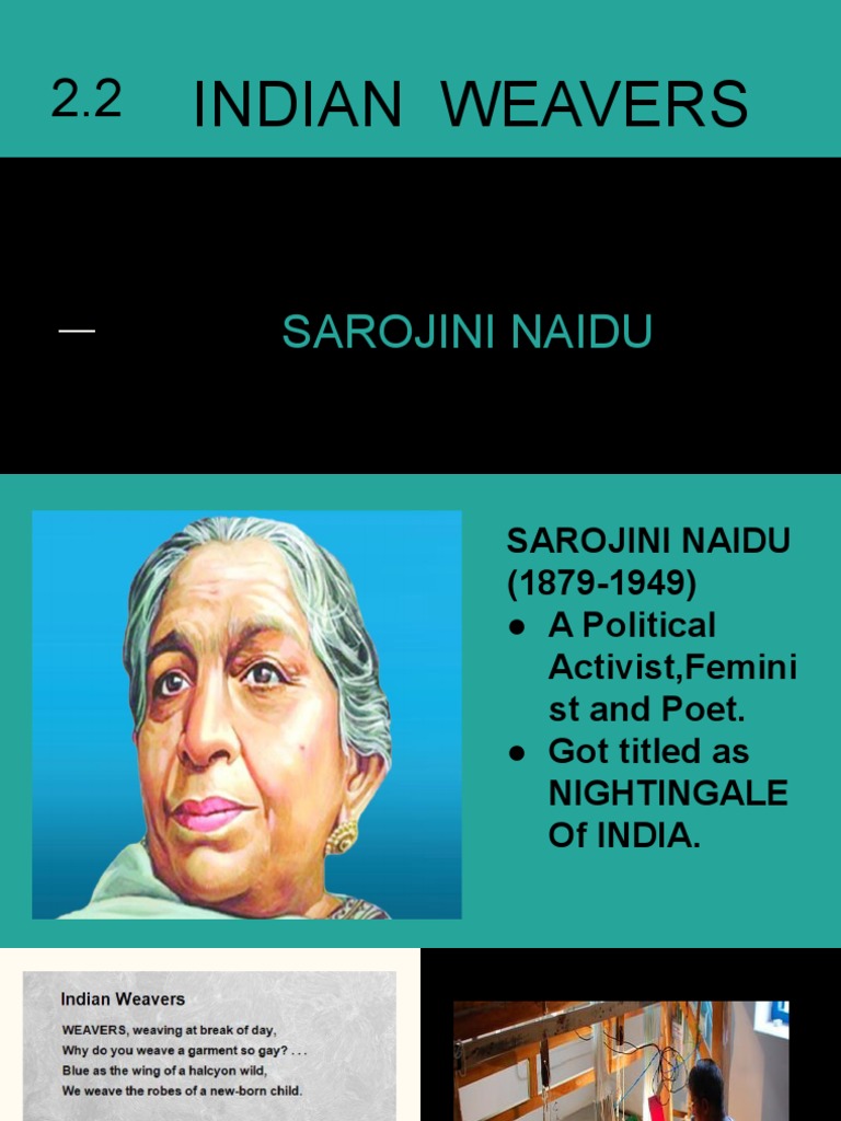 Weaving Words An Analysis of Figurative Language in Sarojini Naidu's