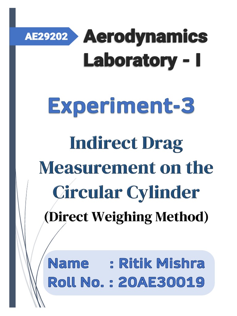 Drag Coefficient of Circular Cylinder | PDF | Drag (Physics) | Fluid ...