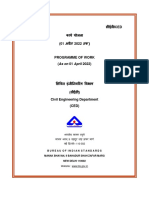 Indian Standards in Civil Engineeing - Programme of Work