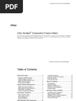 Citrix XenApp Comparative Feature Matrix