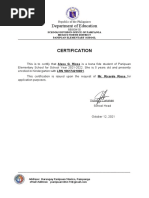 Enrollment Certification Samples | PDF | Schools | Further Education