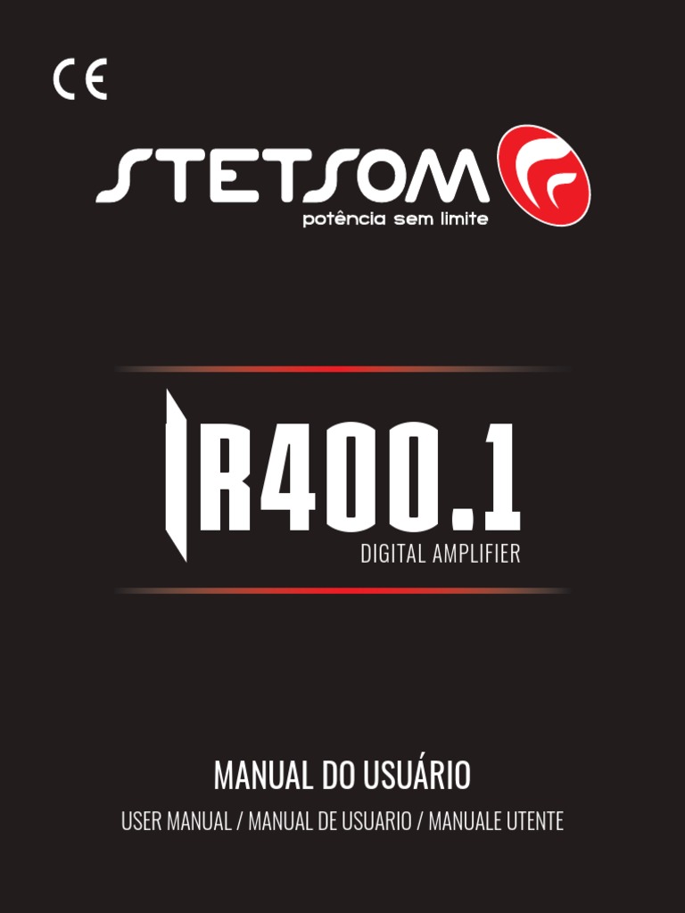 Manual do Amplificador Stetsom IR400.1 | PDF | Barulho | Eletricidade