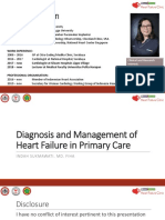 Diagnosis and Management Heart Failure in Primary Care