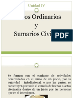 Unidad IV Jucios Ordinarios y Suamarios