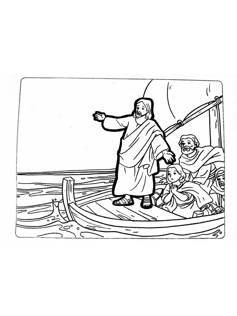 Yesus Meredakan Angin Ribut | PDF