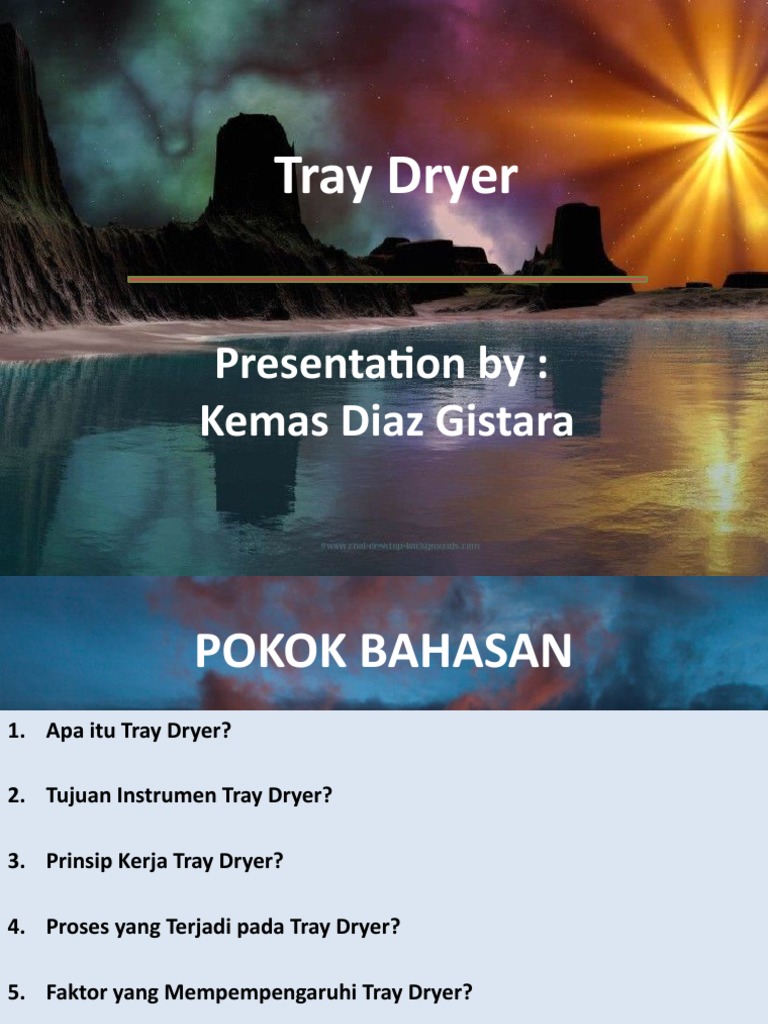 Tray Dryer PDF