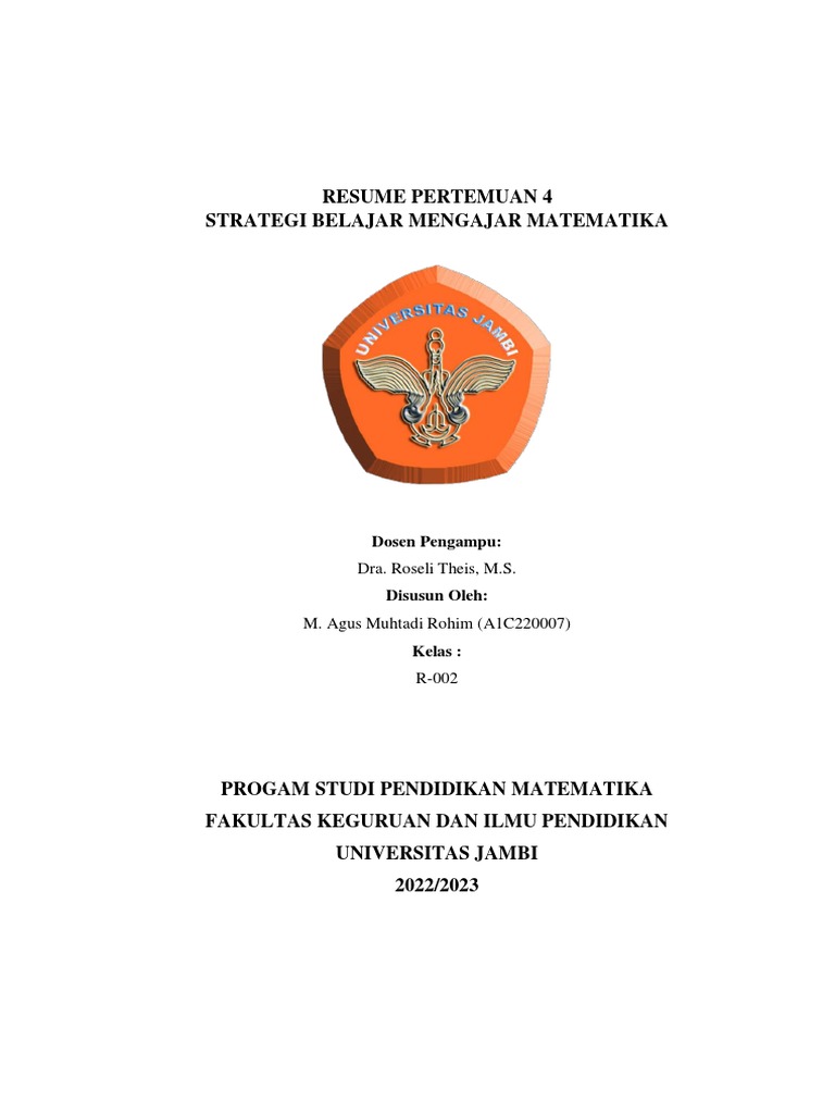 A1C22007 M. Agus Muhtadi Rohim R002 Resume SBMM Pert.4 | PDF