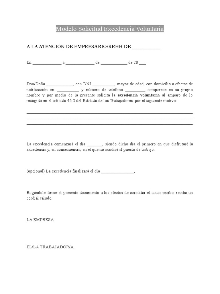 formato-carta-solicitud-excedencia-voluntaria