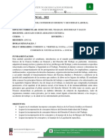 PLANIFICACION DOCENTE 2022 Derecho en El Trabajo Seguridad y Salud