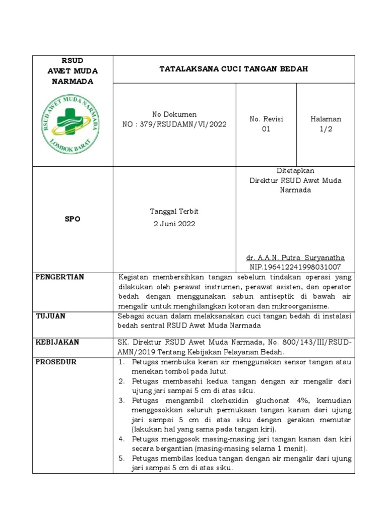 SPO Surgical Scrubbing Revisi PDF