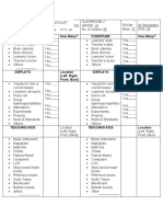 Classroom Checklist