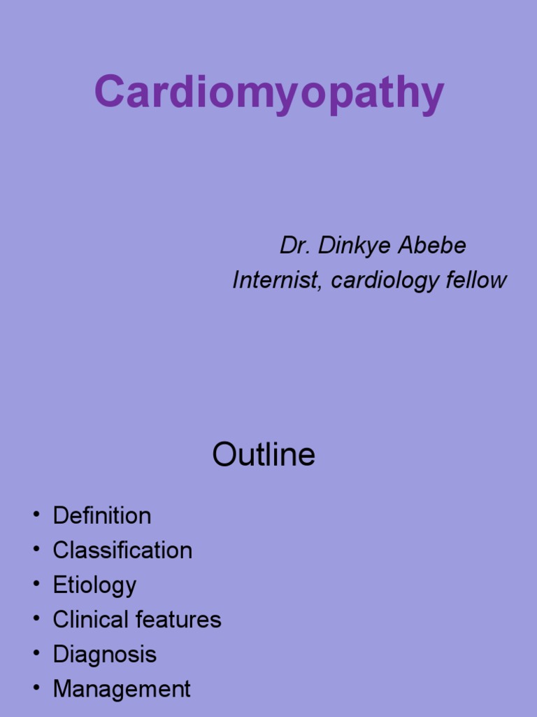 4 Cardiomyopathy PDF Heart Cardiovascular System