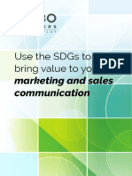 Use The SDGs To Bring Value To Your Marketing and Sales Communication