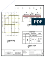 A B C D E: Schedule of Beams