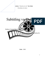 Dubbing VS, Subbtitling