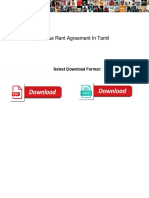House Rent Agreement in Tamil