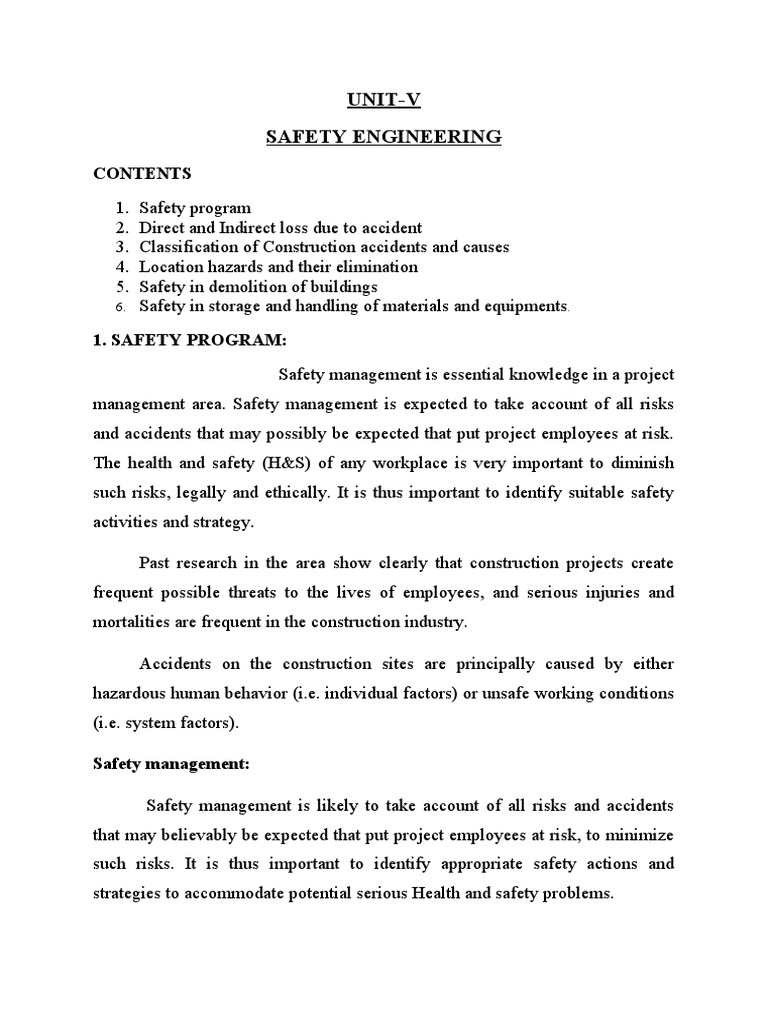 Unit 5 PDF Personal Protective Equipment Occupational Safety And