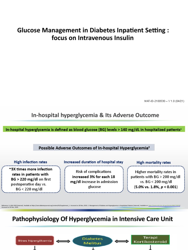 Glucose Management in Diabetes Inpatient Setting_focus on Intravenous Insulin (Dokter) PDF