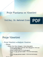 Proje Yönetimi CPM - PERT