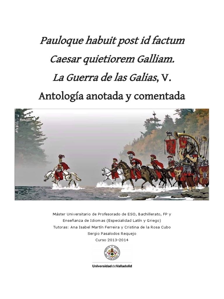 Antología de la Guerra de las Galias | PDF | Julio César
