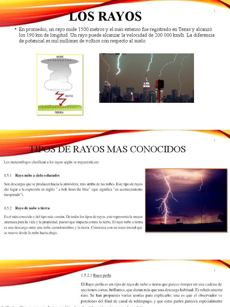 Tipos y Funcionamiento de Pararrayos | PDF | Relámpago | Ingenieria ...