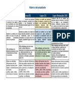 Rúbrica de Evaluación para Matemáticas 