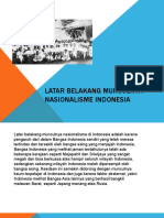 Latar Belakang Munculnya Nasionalisme Indonesia