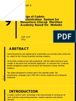 Design of Cadets Administration System For Nusantara Cilacap Maritime Academy Based On Website ppt-1