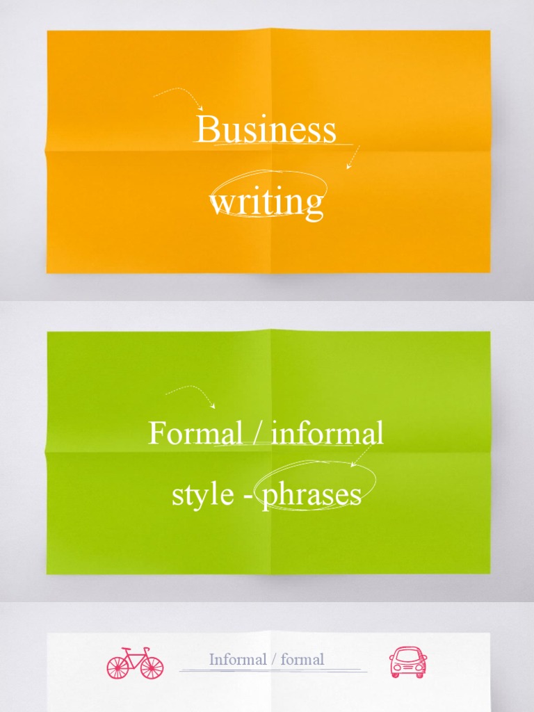 10.4.formal - Informal - Style - Phrases Business English | PDF ...