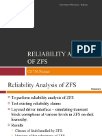 Reliability of ZFS File System