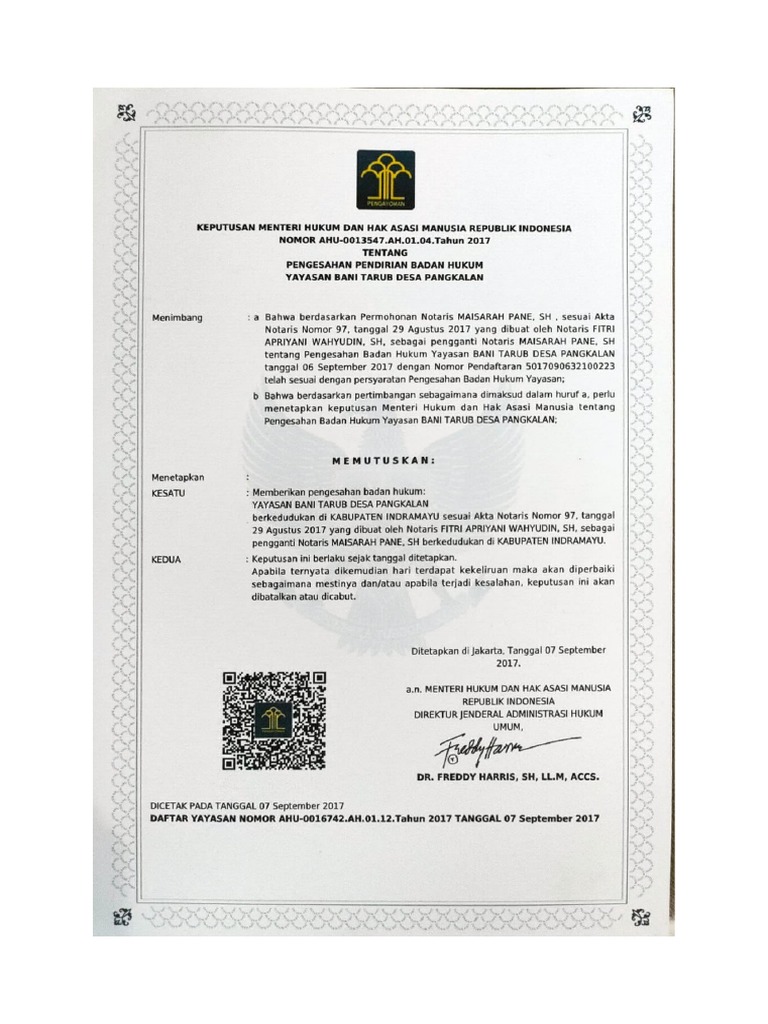 Sk kemenkumham pdf