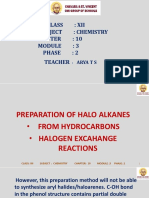 Preparation of Haloalkanes from Hydrocarbons