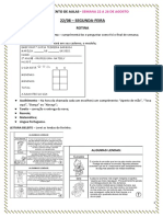 Planejamento de aulas para a semana de 22 a 26 de agosto