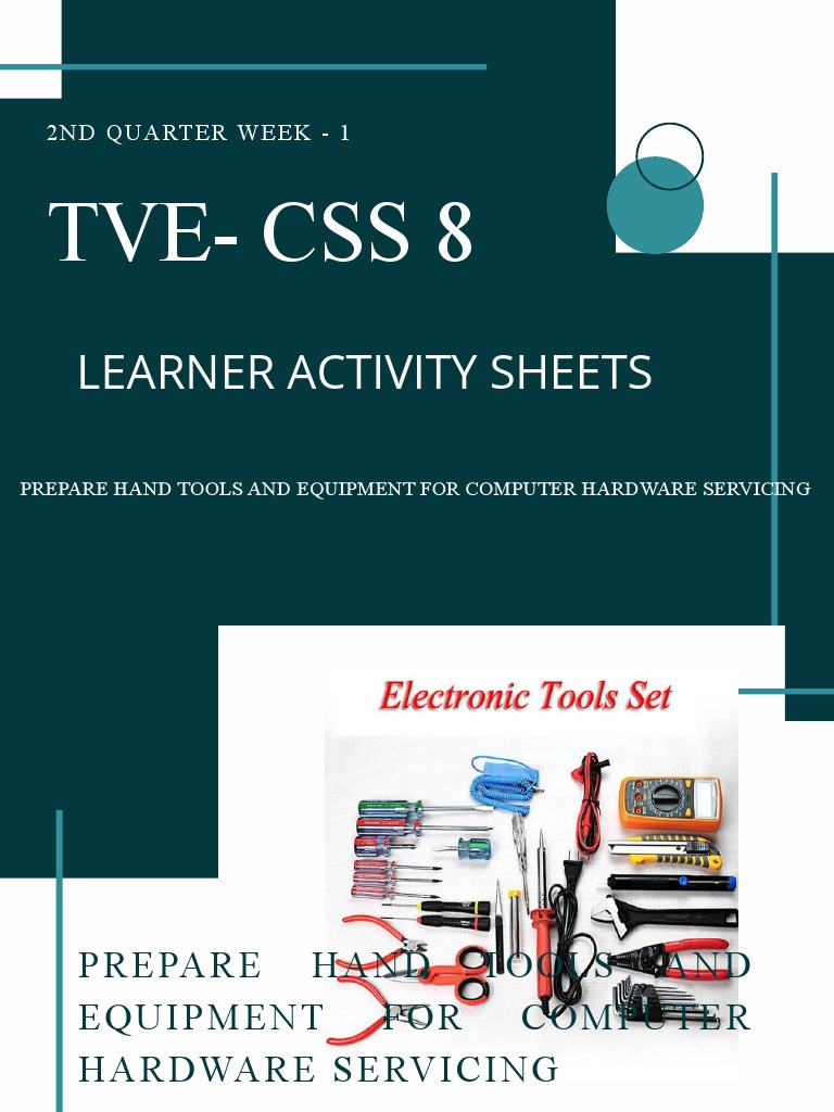Computer Hardware Servicing Tools Guide | PDF | Learning | Computing